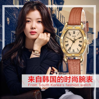 Get together when the female table fashion style restoring ancient ways waterproof leather belt han edition contracted leisure atmosphere quartz watch female students