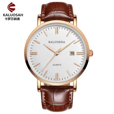 Card Rosa lovers ultra-thin waterproof automatic Shi Yingnan epidermis with ms student business watch straps wrist watch