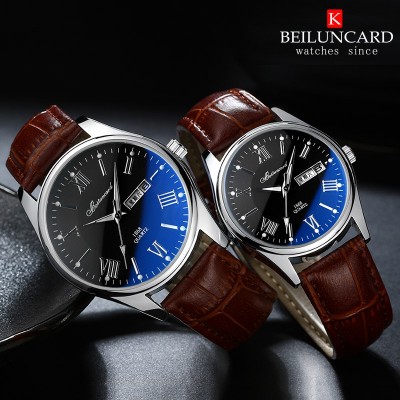 Electronic card belem men watch straps waterproof women watch students face much quartz watch; male and female table