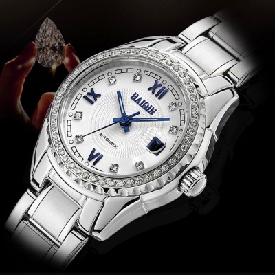 Haiqin Men's automatic mechanical watch luminous couple table a pair of waterproof male female table Uranus expression