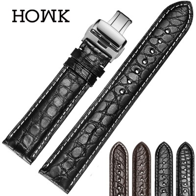 Haoke crocodile band Genuine leather Bi by hook strap female alternative pop longines tissot beauty degrees