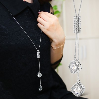 Clothing accessories clovers long qiu dong joker sweater chain necklace female, Japan and Europe and the United States tassel decoration pendant