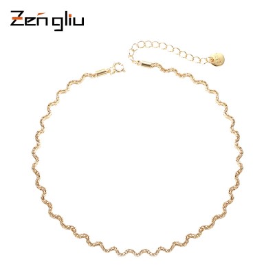 Han Guoyuan lodge neck chain collars female choker necklace contracted neck chain short neck collar bone chain accessories neckband