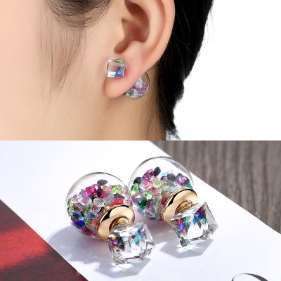 Stud earrings temperament, South Korea fashion earrings lovely sweet alias with simple stud earrings