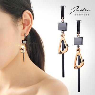 Dumpling bud earrings South Korea's temperament long eardrop pendant Asymmetric hipster earrings personality woman, Japan and Europe and the United States