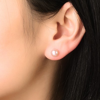 Nail CCES925 tremella freshwater pearl earrings South Korean fashion, temperament stud earrings earrings silver contracted