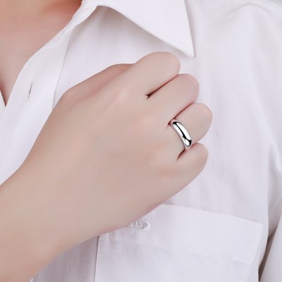 999 sterling silver men's fine silver ring end men's singles and domineering rings contracted han edition tide lovers to quit openings