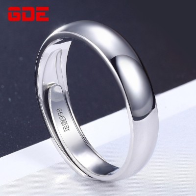 Valentine's day male sterling silver ring, 999 fine silver tail, men's singles and ring opening domineering rings contracted, Japan and South Korea