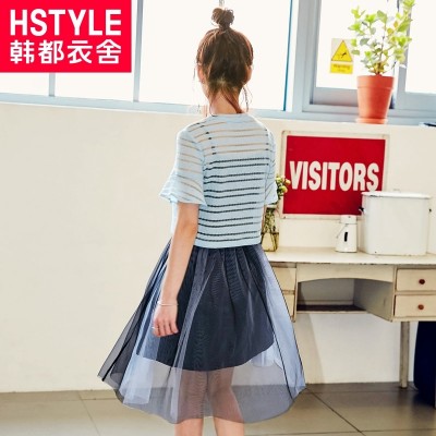 Korean clothing house,  summer new women's skirt, small fresh set skirt, two piece dress, OY6198 Hwan
