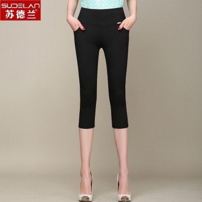 Summer Leggings wear black pants nine female waist pants thin Tights Pants Size in seven feet