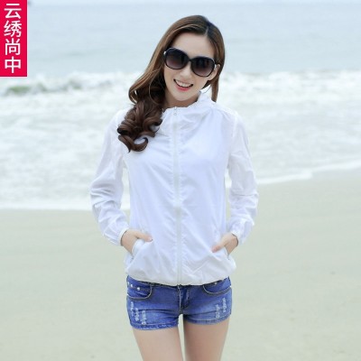 , the new summer sun clothing, air-conditioned sweater, long sleeved big yards, beach clothes, short jacket, women's clothing thin skin