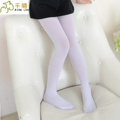 Girls Dance socks, white tights, summer thin, children's grounding socks, big children stockings, girls practice socks