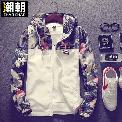 Summer men thin jacket youth sun spring clothes leisure Korean cultivating students spend a wet coat