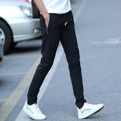  summer new nine point casual pants, male Korean version, slim feet pants, Haren pants, boys tide, pants thin