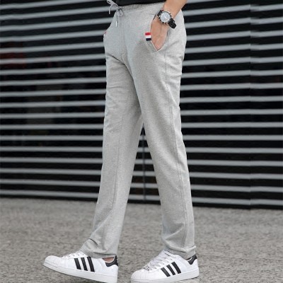 Sports pants, men's casual pants, men's summer pants, thin pants, teenagers cotton, straight cylinder pants, loose big size pants