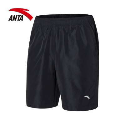 Anta shorts, men's  summer style casual pants, quick drying, breathable, black running, five pairs of pants