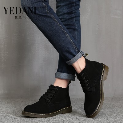 Men's summer men Martin boots Suede Boots Korean men's boots boots British all-match high help men casual shoes