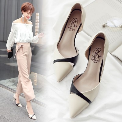 Thick bottom slippers, female Korean version, high heeled sandals, fashionable slope, flat bottom antiskid beach shoes, cold mop, flip flops