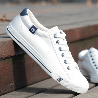 The flat spring canvas shoes for male and female low to help couples male lace up shoes casual shoes.