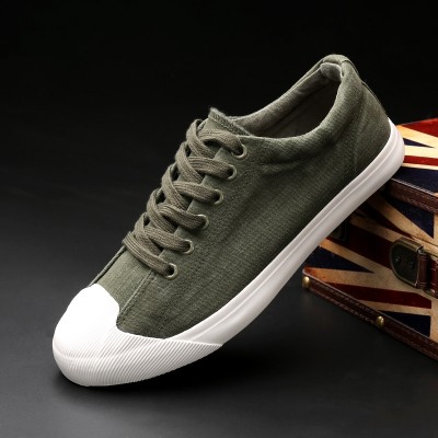  new low flat tie seasons wear solid men's canvas shoes leisure shoes shoes shoes