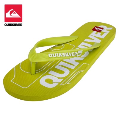 Quiksilver Beach Flip Flops, men's Non Slip flat slippers, casual feet, beach slippers