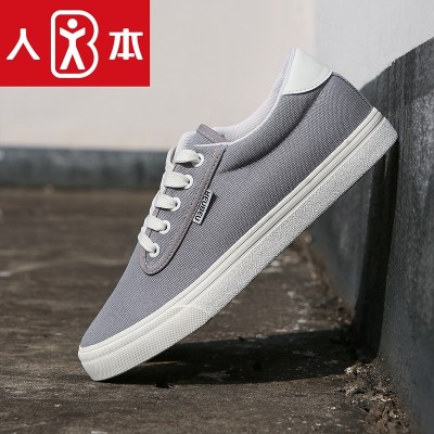 The canvas shoes sports shoes casual shoes men's lovers in spring increased white shoes shoes tide