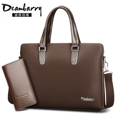 Male briefcase bag bag handbag business men's cross section Single Shoulder Bag Messenger male Backpack