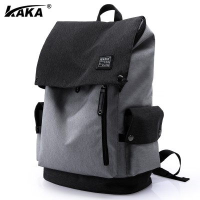 Kaka men's shoulder bag, male Korean version, leisure backpack, male college student bag, male travel bag, computer bag, men's bag