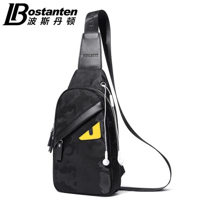 The small monster chest pack male Korean tide Oxford sports leisure canvas cloth pocket Shoulder Bag Messenger Bag man bag