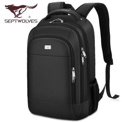 SEPTWOLVES Backpack Bag female male business students shoulder computer bag travel backpack men with large capacity