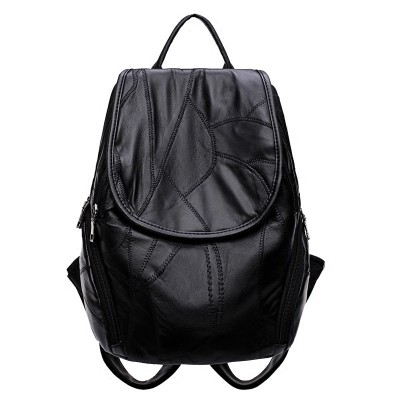 Sheepskin leather shoulder bag female  new Korean tide all-match Backpack Bag mummy bag travel bag bag