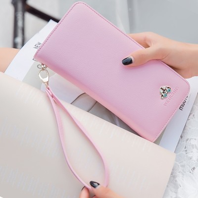 Hand bag purse female long 2017 new Korean fashion multifunctional change package bag zipper wallet