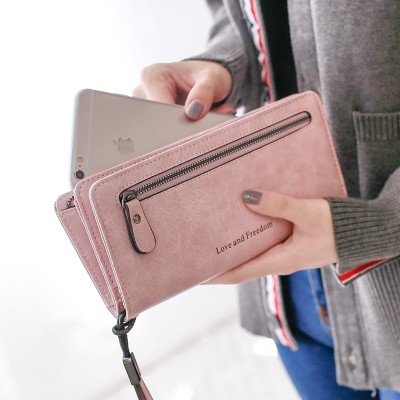 Pear doll lady, purse 2017, new Japanese Korean version of zipper, multi-function long, high-capacity Wallet