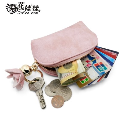 Pear doll, small purse, lovely girl, Korean change bag, card bag, mini fresh Korean coin, small square bag