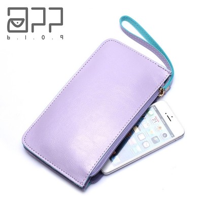 Ms. long female Wallet Zipper Handbag Purse Mini version of South Korea hand bag student mobile phone package thin