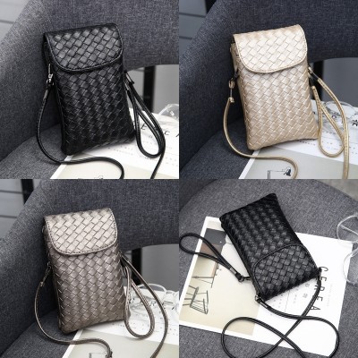 The Korean version of the new all-match zero wallet mobile phone bag hanging neck shoulder bag small hand mini mobile phone bag female Satchel
