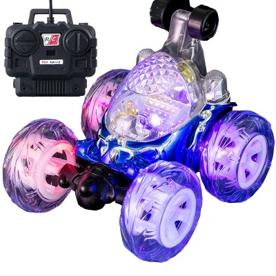 The rolled-car stunt car is a car that can be used to charge a child toy car