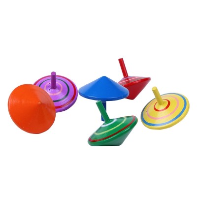 The original wooden children's little gyro toy outdoor toy outdoor traditional boy's classic toy is over 3 years old