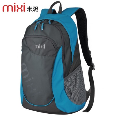 Mixi leisure sports backpack double shoulder bag female schoolbag school boy fashion trend big capacity travel bag