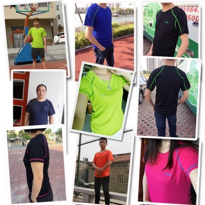 Speed clothes, men's and women's suits, short sleeves, big round yards, summer outdoors, mountaineering, quick drying, hiking clothes, running sports, T-Shirts