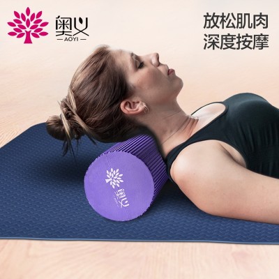 The foam roller shaft muscle relaxation Yoga Yoga foam column roller stick mace massage stick