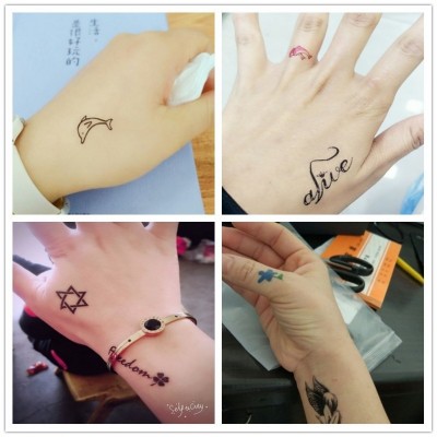 A 60 Xiaoqing new tattoo girl cute beautiful color waterproof Harajuku creative Tattoo Sticker elk