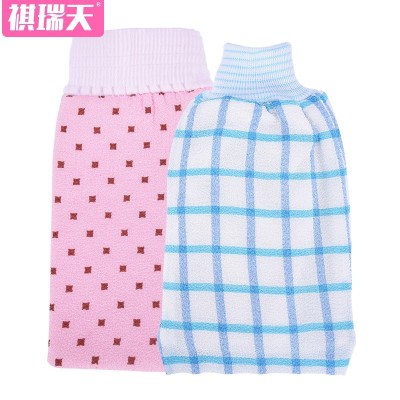 Qi Rui days rubbing rubbing towel artifact strong decontamination adult bathing towel back rubbing towel thickened double gloves