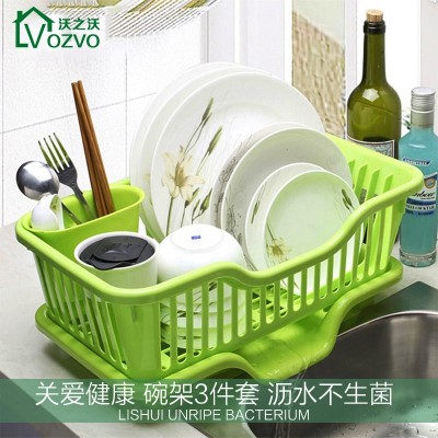 Wo Wo kitchen plastic bowl dripper dish rack storage rack shelf storage rack floor cupboard table