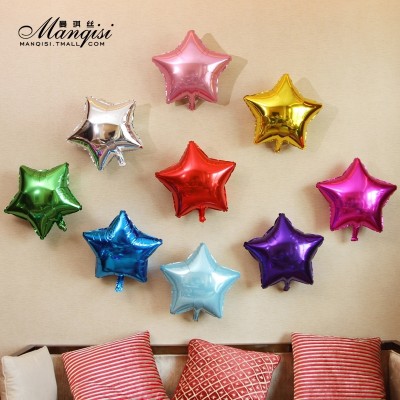 Light aluminum foil balloons birthday star Balloon Festival opened with the layout of the wedding anniversary