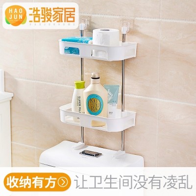 Hao Chun bathroom, free punching bathroom, rack, bathroom articles, suction wall toilet, plastic storage rack
