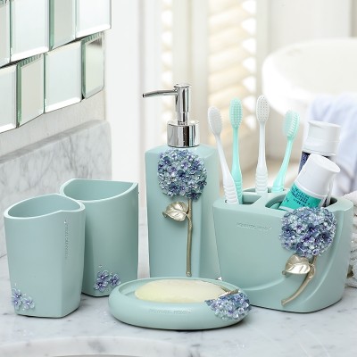 Well, what a great idea! European style bathroom, five sets of bathroom supplies suite, bathroom Wash Cup, toothbrush rack set