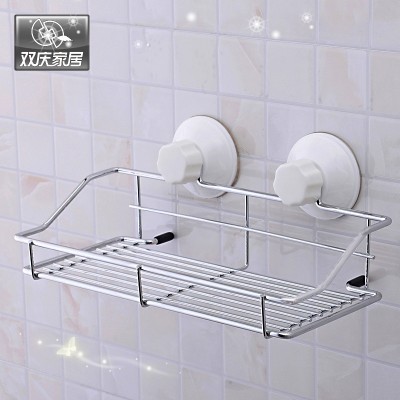 Double rack storage rack toilet bathroom sucker hanging Restroom bathroom rack bathroom rack