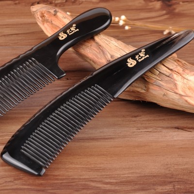 Phoenix authentic natural horn comb comb horns thick large anti-static pure massage hair comb