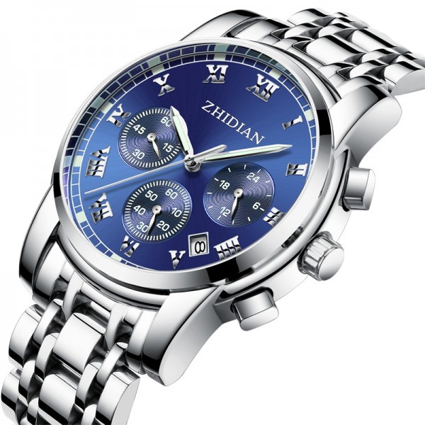 Zhidian Authentic watches stainless steel belt luminous male quartz watch waterproof watches multifunctional boys fashion watches Men s Watches Watches Jewelry Chinese online shopping mall at unbeatab...